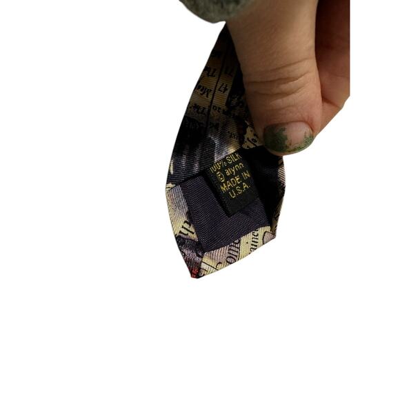 Alynn Neckwear Shakespeare Poetry Vintage Novelty Necktie 100% Silk - Picture 6 of 7